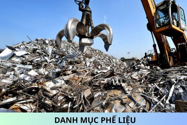 Danh mục phế liệu tạm ngừng kinh doanh tạm nhập, tái xuất từ ngày 01/01/2025?