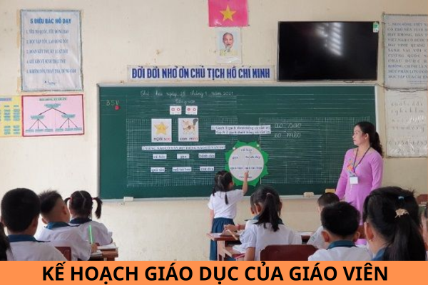 Mẫu kế hoạch giáo dục của giáo viên năm học 2024 - 2025 theo Công văn 5512?