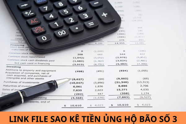 Link file sao kê tiền ủng hộ bão số 3 của Mặt trận Tổ quốc Việt Nam qua tài khoản Vietinbank?