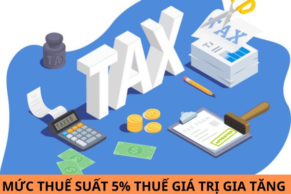 Mức thuế suất 5% thuế giá trị gia tăng áp dụng đối với đối tượng nào?