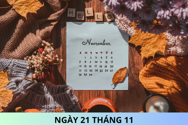 Ngày 21 tháng 11 là ngày gì? Ngày 21 tháng 11 năm 2024 là ngày bao nhiêu âm?