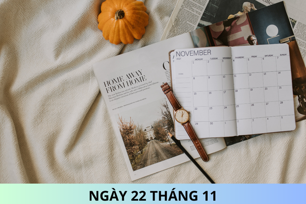 Ngày 22 tháng 11 là ngày gì? Ngày 22 tháng 11 năm 2024 là ngày bao nhiêu âm?