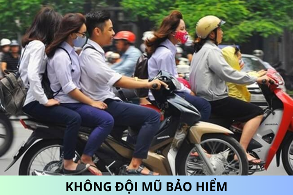 How much is the fine for a passenger not wearing a helmet?