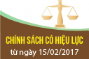 Chính sách lao động, doanh nghiệp có hiệu lực từ giữa tháng 02/2017