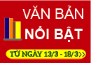 Điểm tin văn bản nổi bật từ ngày 13/3 - 18/3