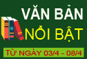 Điểm tin văn bản nổi bật từ ngày 03/4 - 08/4