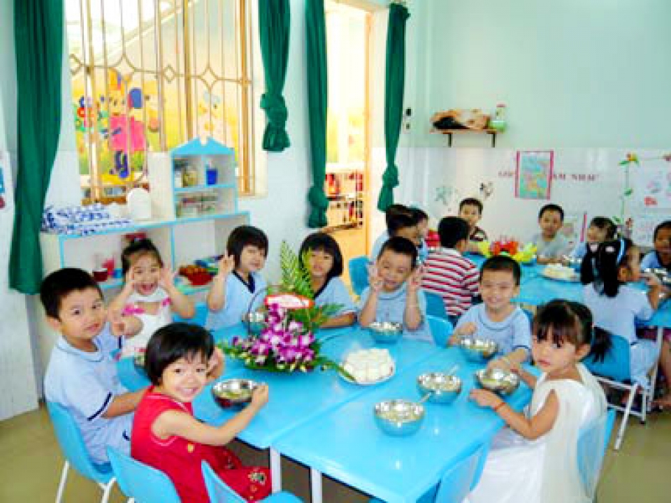 Chính sách hỗ trợ ăn trưa đối với trẻ em mẫu giáo