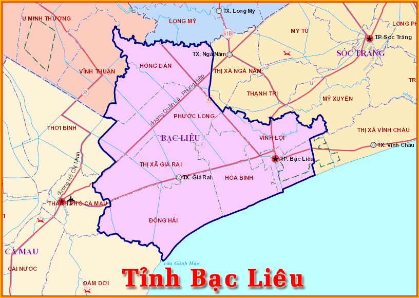 Vietnam: Publication of the list of residential place names in Bac Lieu Province