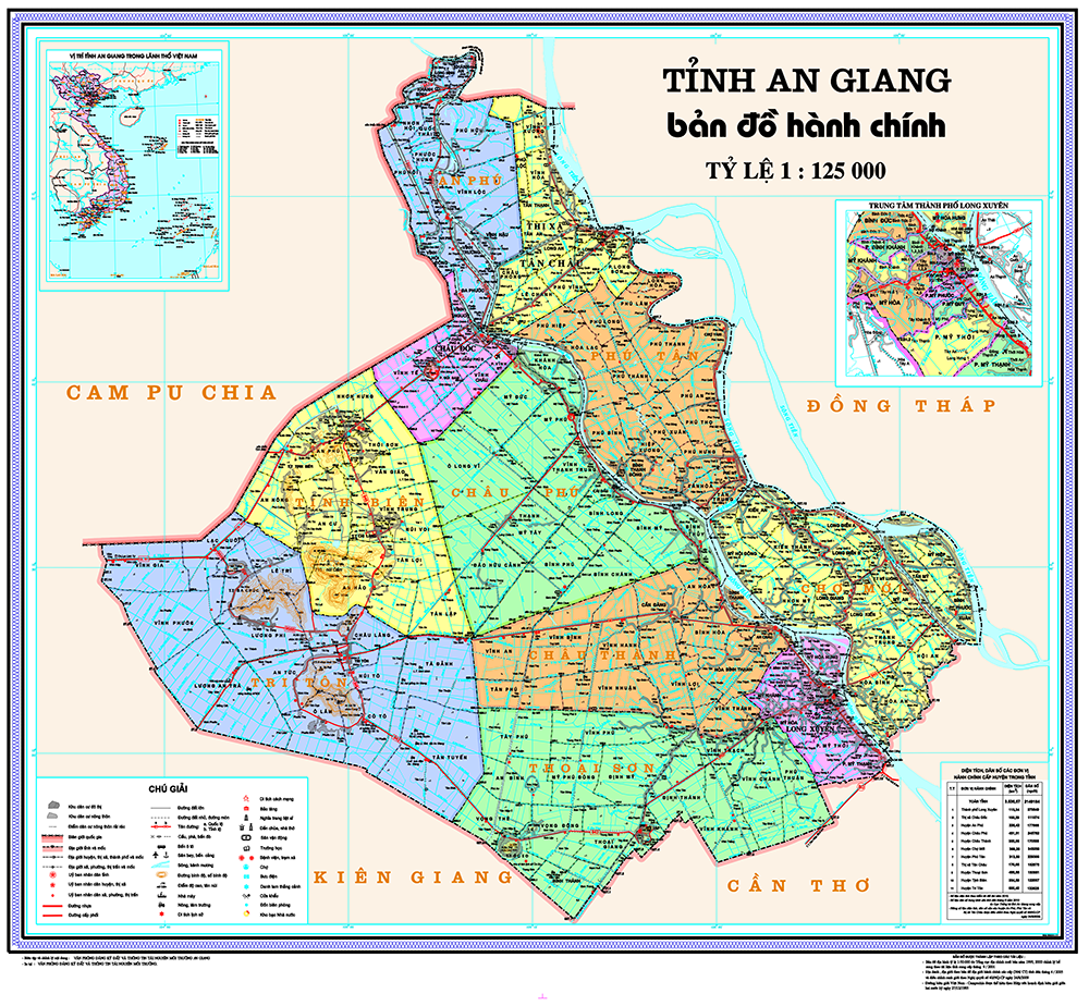 Các đơn vị hành chính cấp huyện tỉnh An Giang