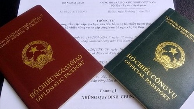 Chi tiết hồ sơ đề nghị cấp hộ chiếu ngoại giao, hộ chiếu công vụ