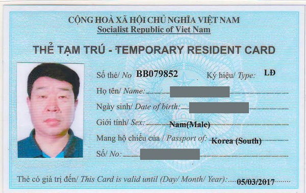 Tổng hợp hồ sơ đề nghị cấp thẻ tạm trú cho người NN tại Việt Nam