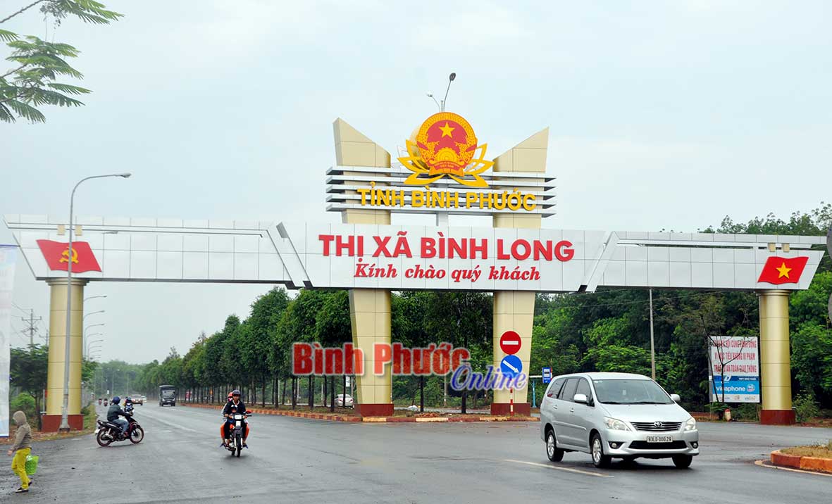 Ban hành tọa độ vị trí tương đối của thị xã Bình Long, Bình Phước