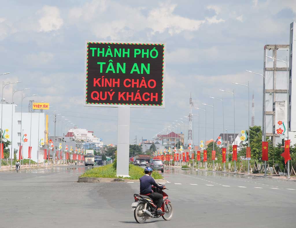 Promulgating the coordinates of the relative position of Tan An city, Long An province, Vietnam