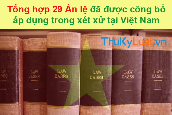 Cập nhật: Danh sách 29 án lệ đã được công bố áp dụng trong xét xử tại Việt Nam 