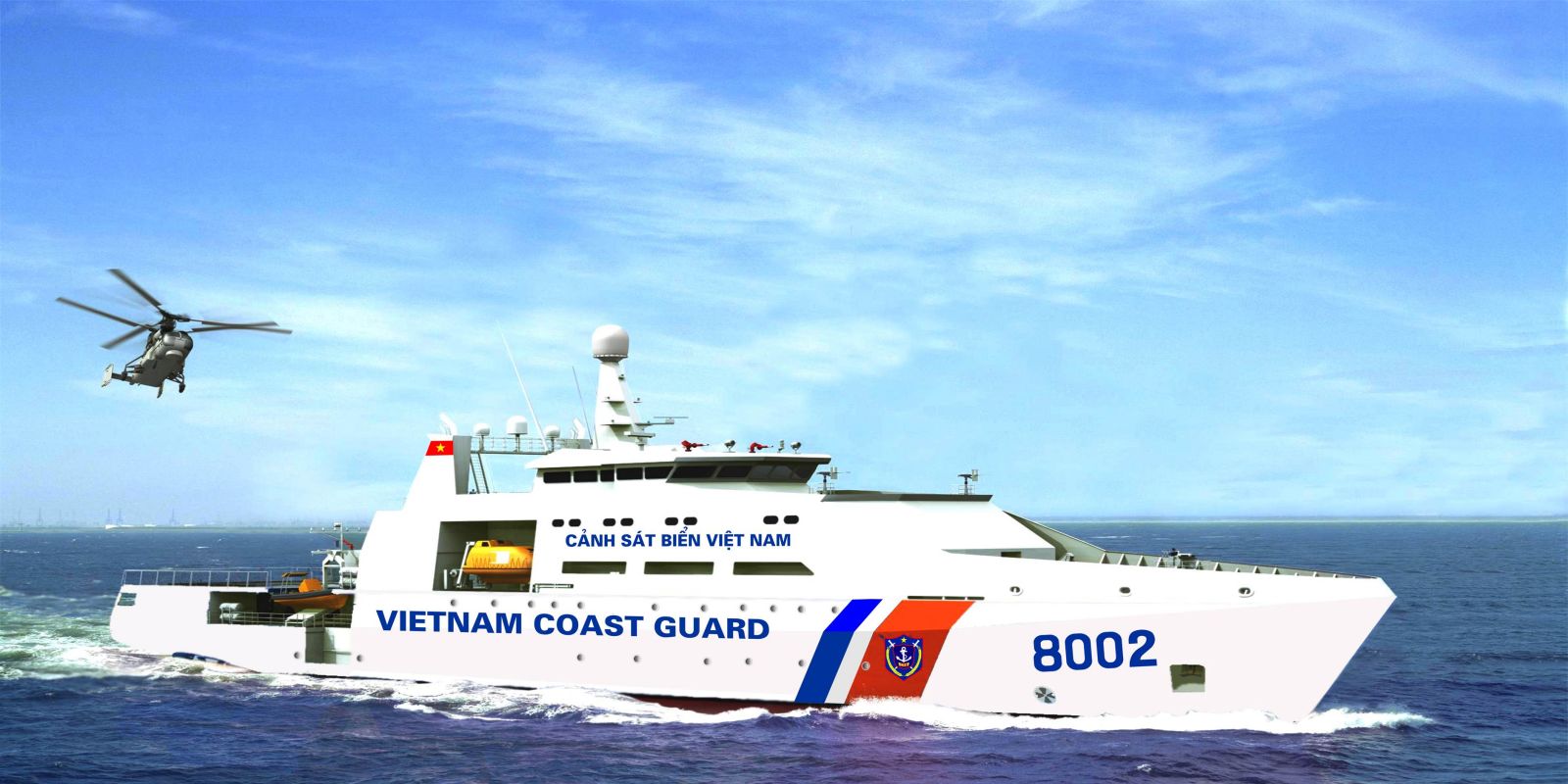 Quy định mới về màu sắc của tàu thuyền, xuồng Cảnh sát biển Việt Nam