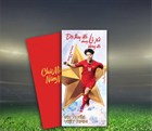 Can red envelopes feature images of the Vietnam National Football Team?