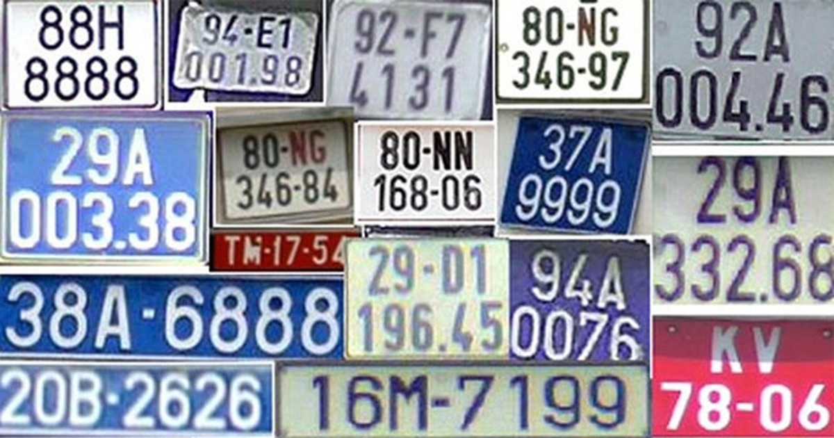Quy định cần biết về biển số xe các loại xe theo Thông tư 15