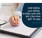 Employment contracts in Vietnam: 12 12 outstanding new points to know from 2021