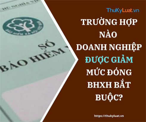 Trường hợp nào doanh nghiệp được giảm mức đóng BHXH bắt buộc?