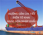 Instructions to complete declaration of imported goods in Vietnam