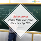 Update: Official Salary Table for Teachers at All Levels in 2021 in Vietnam