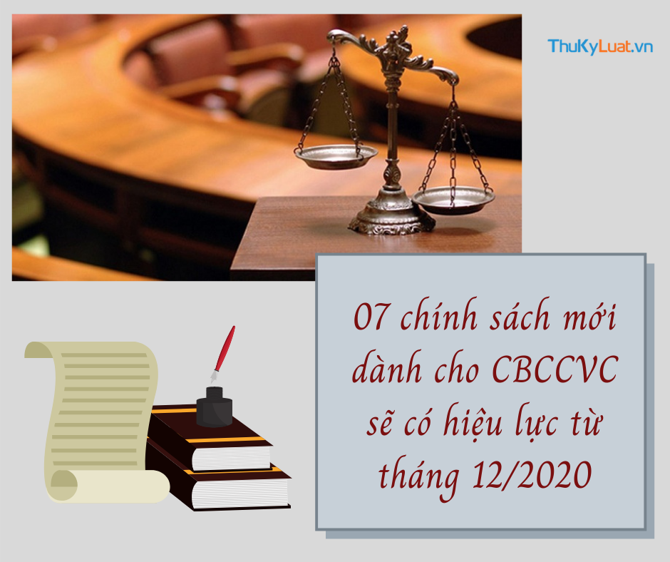 07 chính sách mới đối với CBCCVC có hiệu lực từ tháng 12/2020