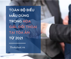 Hanoi-Vietnam: All forms used in mediation or dialogue at courts from 2021