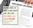 Vietnam: Guidelines for 10 major contents of an employment contract from 2021 in detail