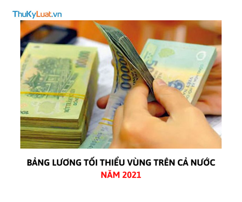 Regional minimum wage schedule in Vietnam 2021