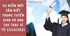 05 điểm mới cần biết trong tuyển sinh và đào tạo Thạc sĩ từ 15/10/2021