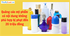 Quảng cáo mỹ phẩm có nội dung không phù hợp bị phạt đến 20 triệu đồng