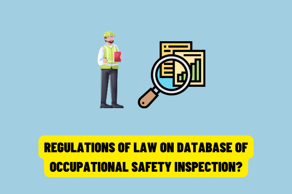Regulations of law on database of occupational safety inspection