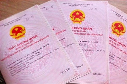 Cases subject to correction of red books in Vietnam