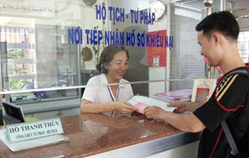 Vietnam: 15 amended district-level administrative procedures in the civil status sector