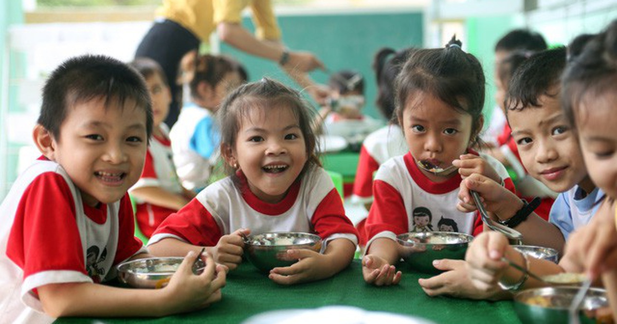 Persons eligible for the lunch assistance benefit for preschool children in Vietnam