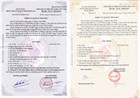Samples of judicial record card No. 1, No. 2 in Vietnam