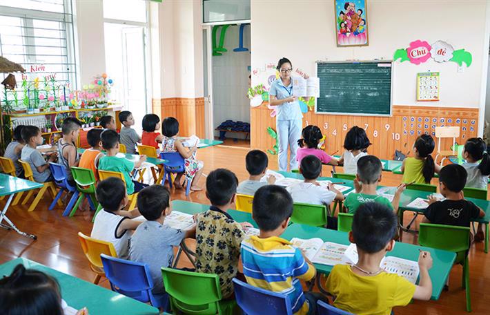 Norms for the number of people working in public preschool education establishments in Vietnam 