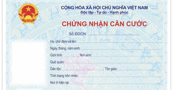 17 kinds of information on the identity certificate in Vietnam starting from July 1, 2024 