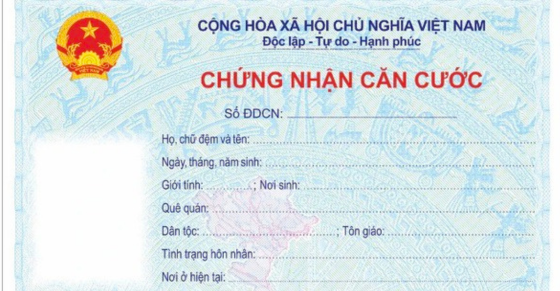 Cases of issuing, reissuing ID certificates in Vietnam from July 1, 2024