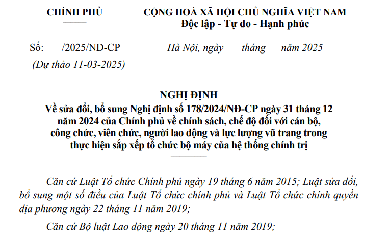 Nghị định 178 dự kiến được sửa đổi nội dung nào?