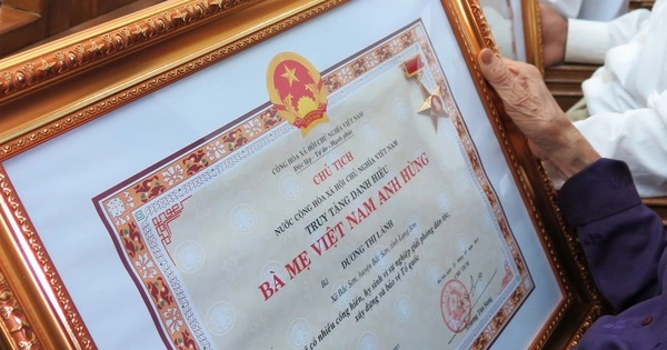 Thủ tục xét tặng danh hiệu vinh dự Nhà nước "Bà mẹ Việt Nam anh hùng" từ 02/04/2025