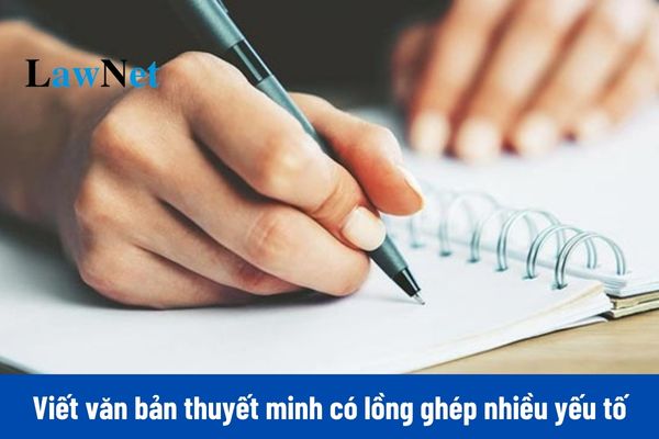 Mẫu viết văn bản thuyết minh có lồng ghép một hay nhiều yếu tố như miêu tả, tự sự, biểu cảm, nghị luận môn Ngữ văn lớp 11?