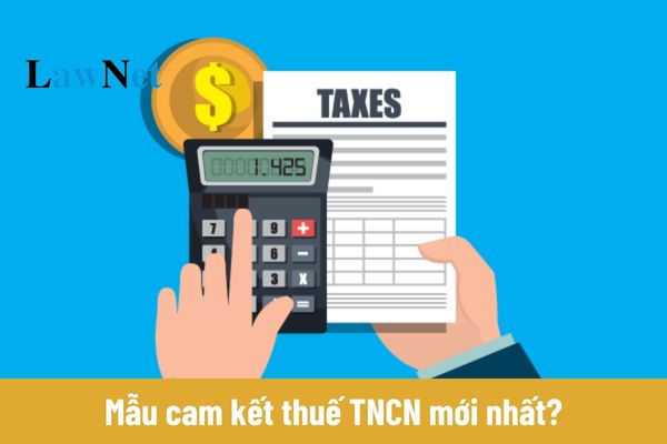 Mẫu cam kết thuế TNCN mới nhất?