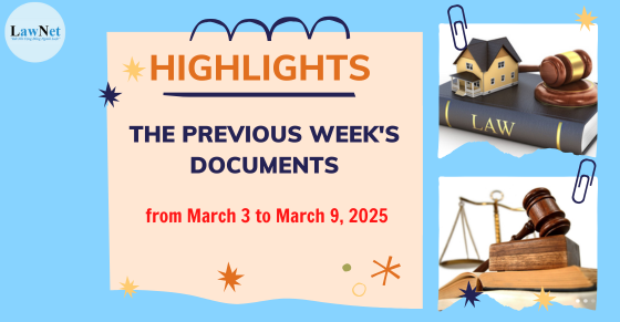 Notable documents of Vietnam in the previous week (from March 3 to ...