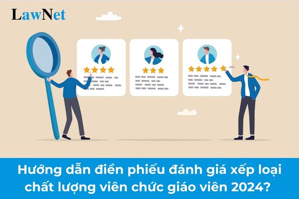 Hướng dẫn điền phiếu đánh giá xếp loại chất lượng viên chức giáo viên 2024 mới nhất?