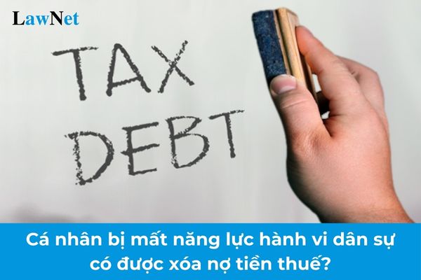 Cá nhân bị mất năng lực hành vi dân sự có được xóa nợ tiền thuế không? 