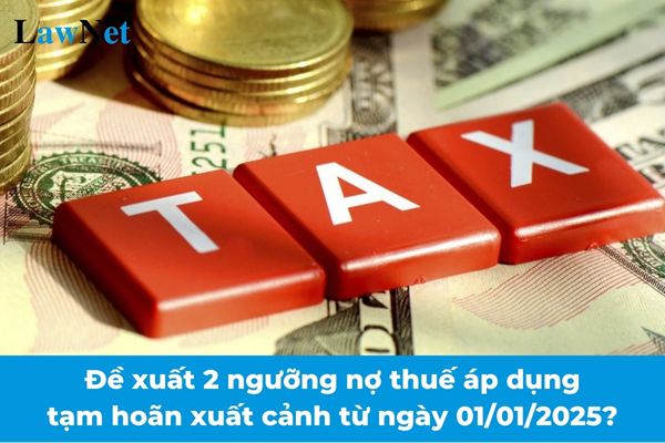 Đề xuất 2 ngưỡng nợ thuế áp dụng biện pháp tạm hoãn xuất cảnh từ ngày 01/01/2025?