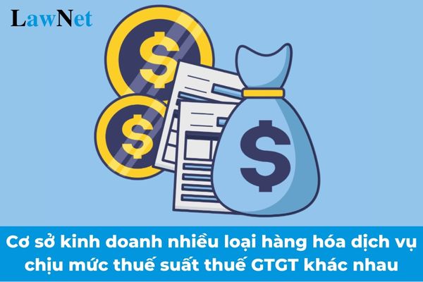 From July 1, 2025, businesses with various goods and services subject to different VAT rates determine the rate how?