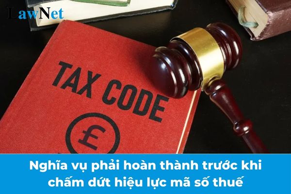 Các nghĩa vụ phải hoàn thành trước khi chấm dứt hiệu lực mã số thuế của hộ cá nhân là gì từ 06/02/2025?