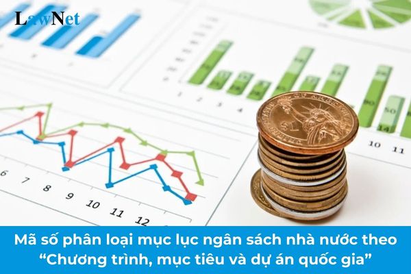 Classification code for the state budget index according to “Program, objective, and national project” modified to 5 characters per Circular 84/2024/TT-BTC?